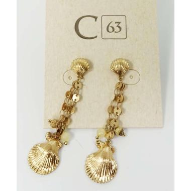 Orecchini pendenti conchiglie C63
