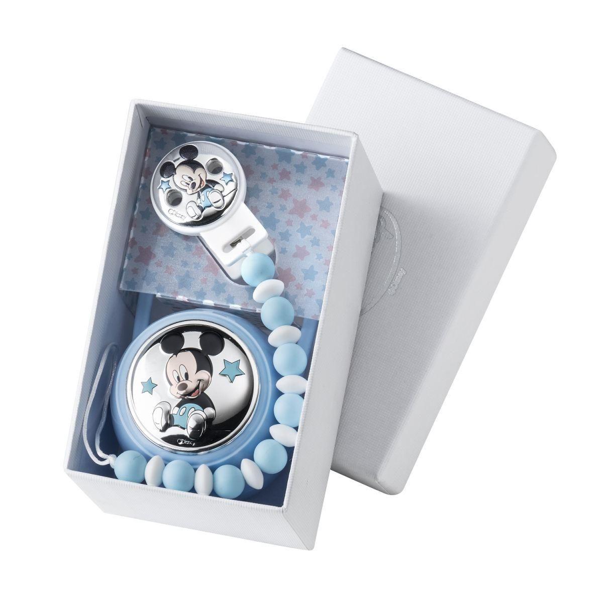 Set spilla e portaciuccio Mickey Mouse Valenti