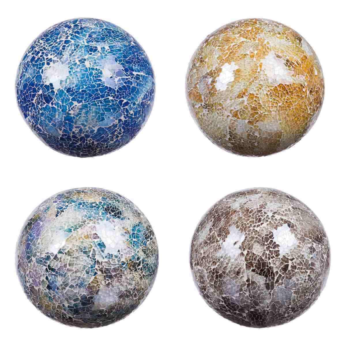 Sfera in vetro mosaico d.18 cm