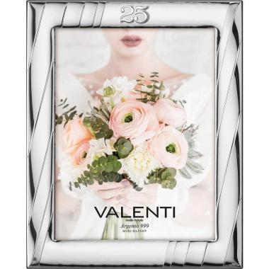 Cornice portafoto 25° anniversario 20x25 cm Valenti