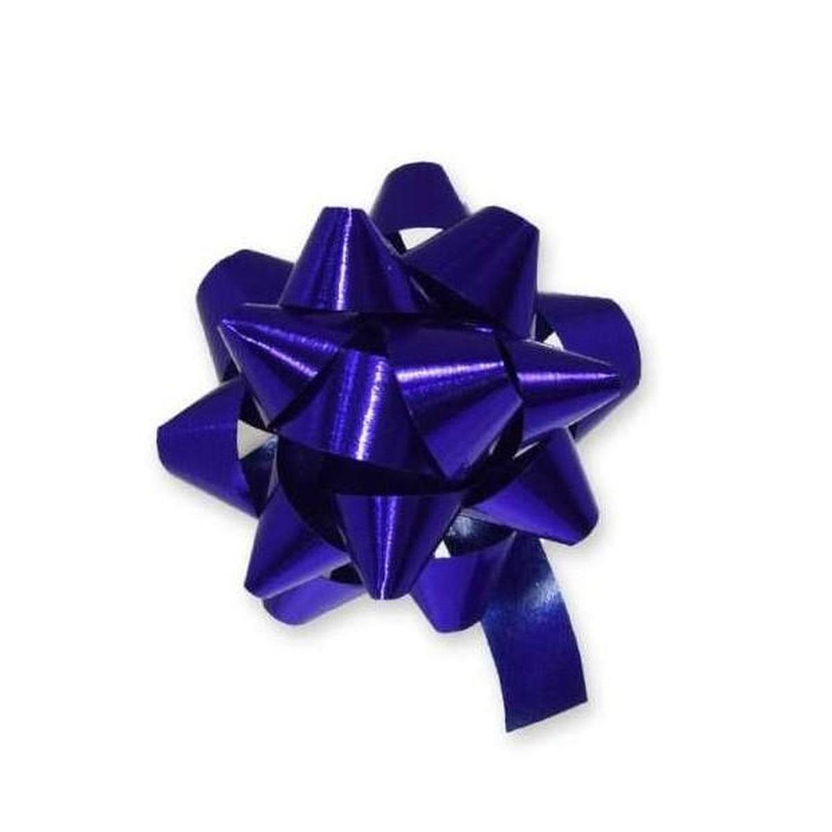 1000 Coccarde adesive metallizzate blu mm. 10