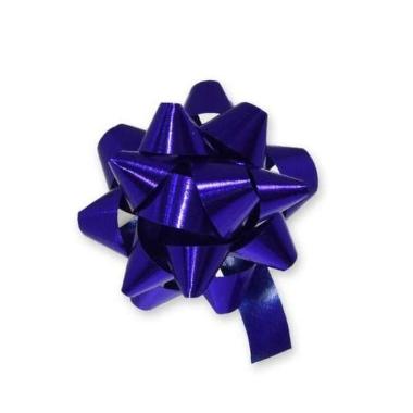 1000 Coccarde adesive metallizzate blu mm. 10