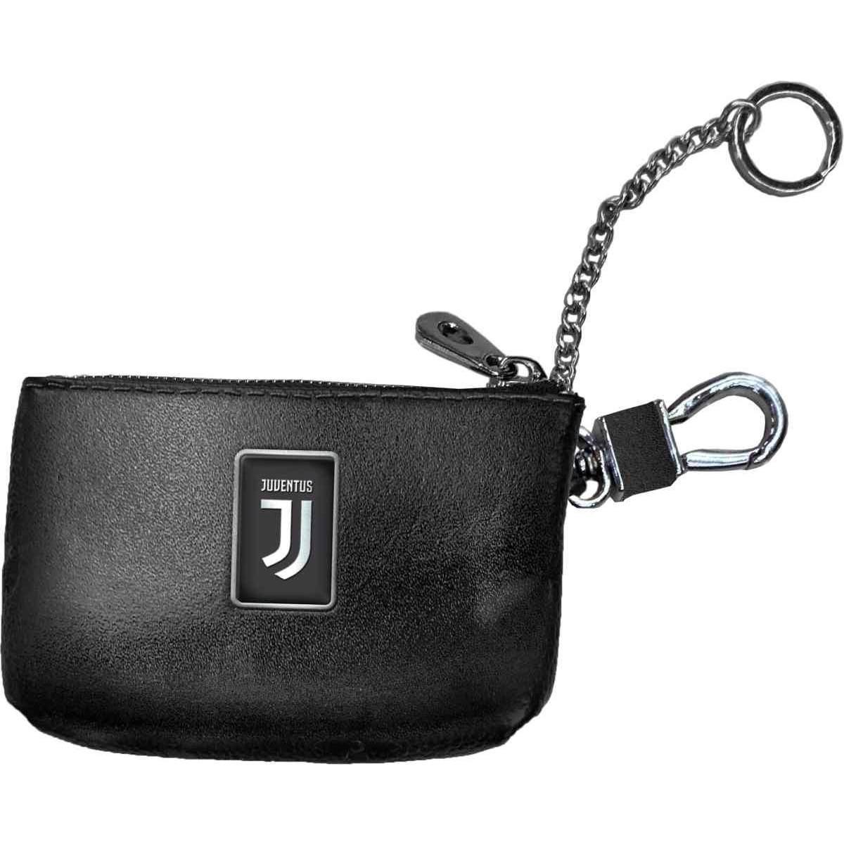 Portachiavi in pelle con zip Juventus