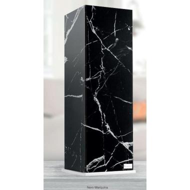 Vaso nero in vetro molato Marquina h 40 cm Femiano