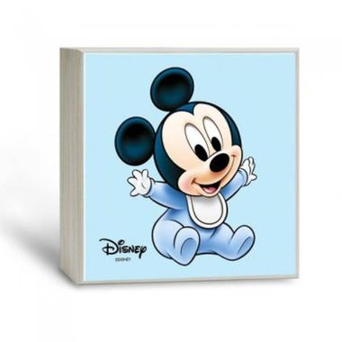 Lampada da comodino baby Mickey Mouse 14x14 cm Valenti