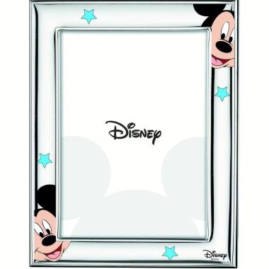 Cornice portafoto bimbo 9x13 cm Mickey Mouse celeste Valenti