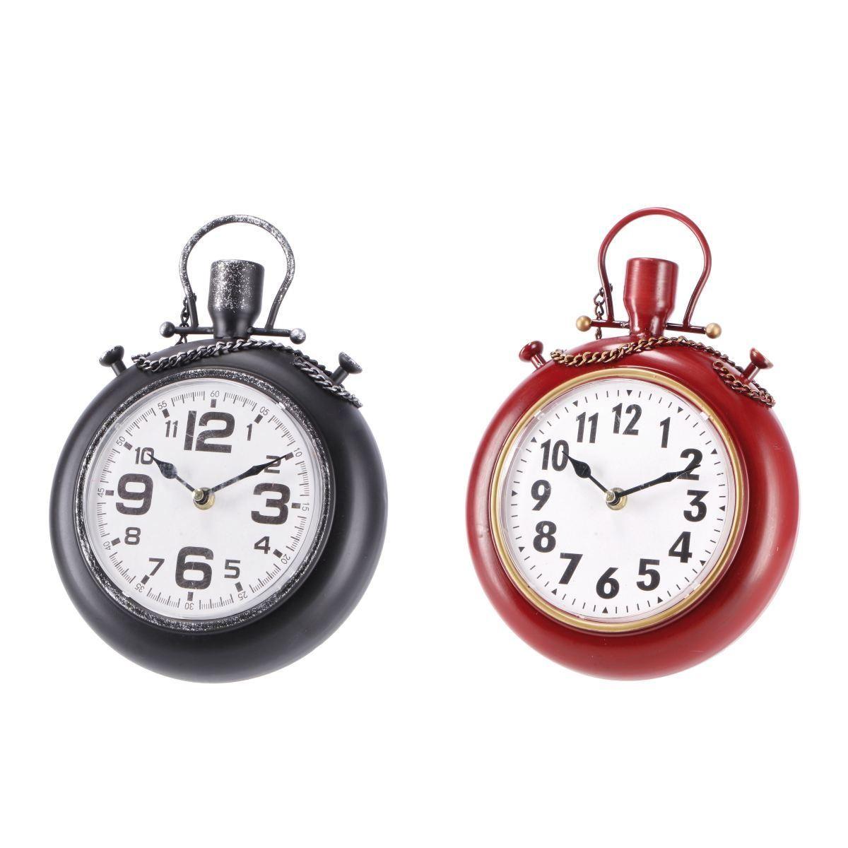 Orologio in ferro stile vintage 21x7x h29 cm