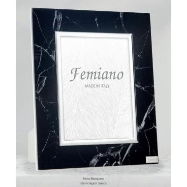 Cornice portafoto in vetro molato nero Marquina 13x18 cm Femiano