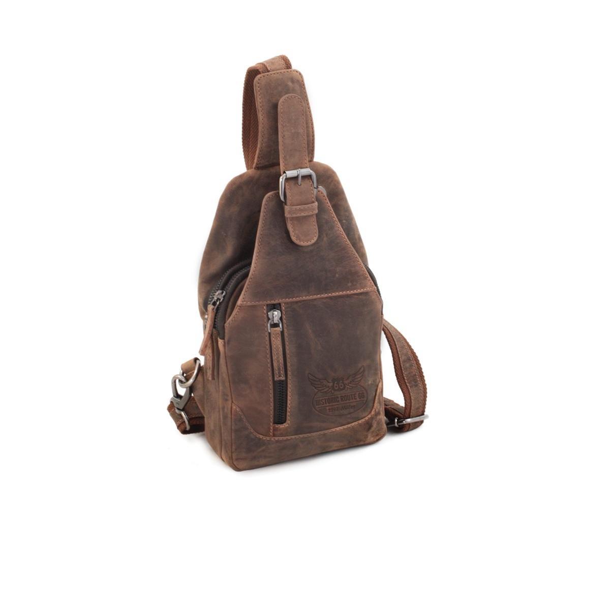 Borsa trasversale uomo in pelle Route 66