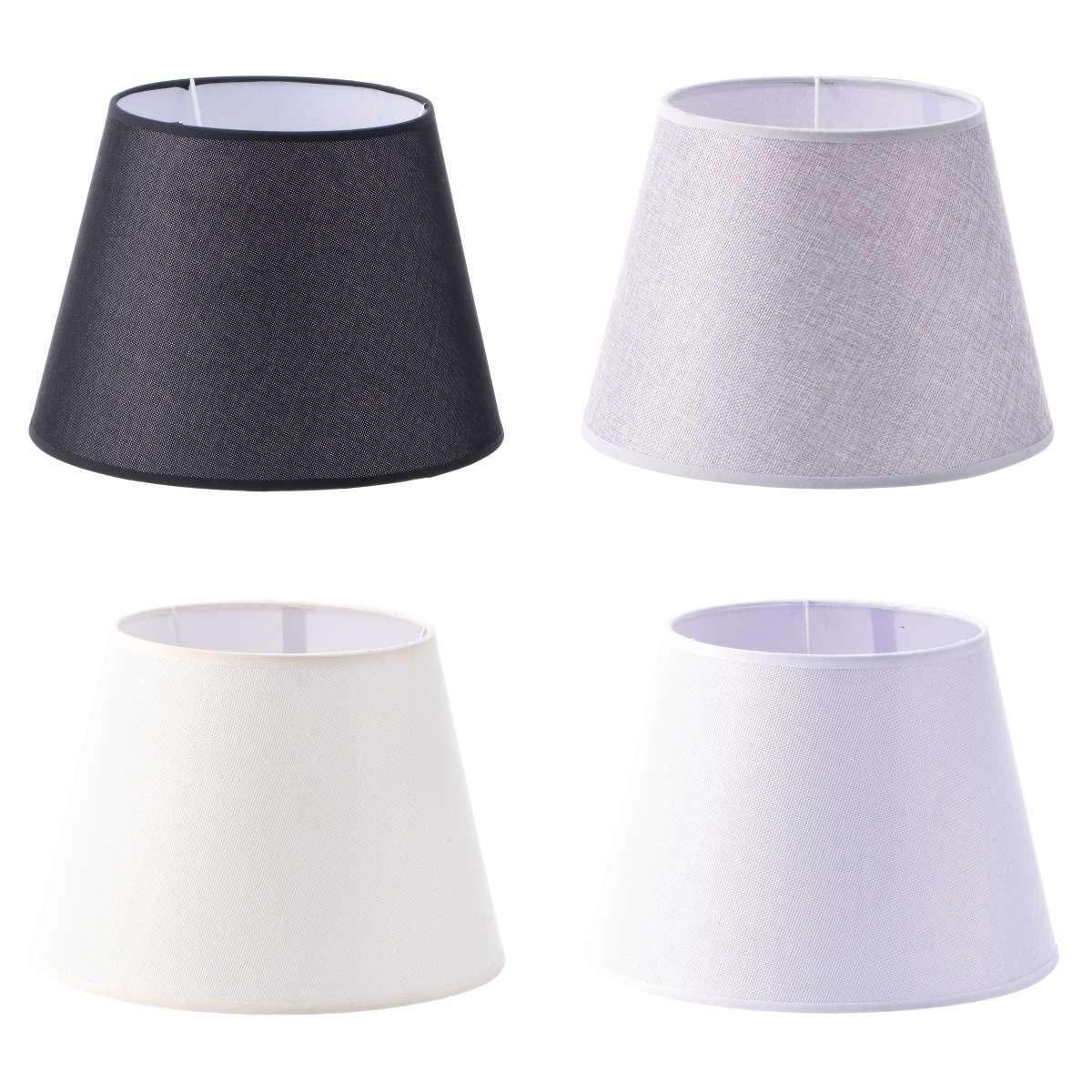 Paralume in tessuto base tonda per lampada con attacco E14 diam.28x h.19,5 cm