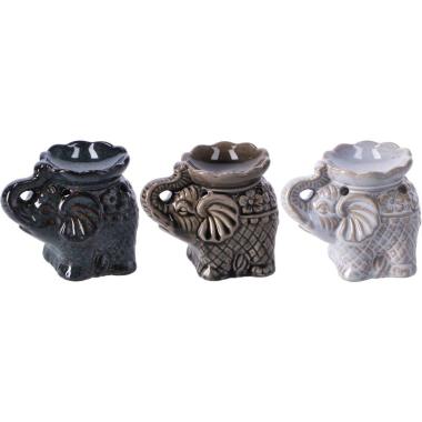Brucia oli in ceramica modello elefante 10,5x6,5xh9 cm