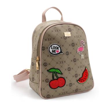 Zaino donna con patch decorativi linea Emper Enrico Coveri