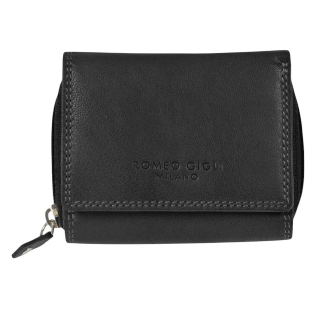 Portafoglio donna in pelle nero linea Tanima Romeo Gigli