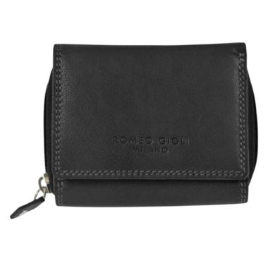 Portafoglio donna in pelle nero linea Tanima Romeo Gigli