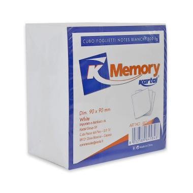 Cubo  notes bianchi 500 fogli  90 X 90 mm.