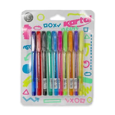 Blister 10 penne colorate neon