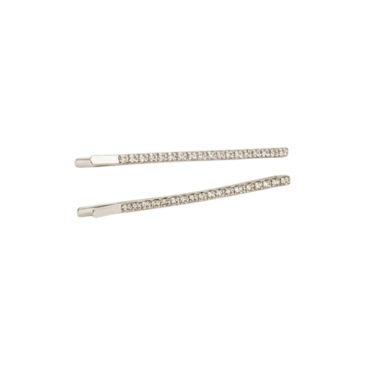 Fermaglio per capelli strass silver 2 pezzi Romeo Gigli