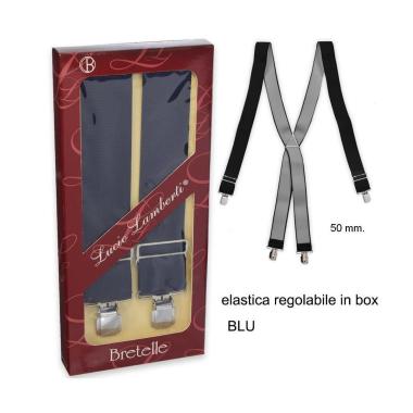 Bretelle uomo extra size tinta unita 130 cm Made in Italy