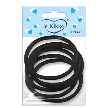 Elastici SU card 12 bustine da 6pz nero Le Kikke