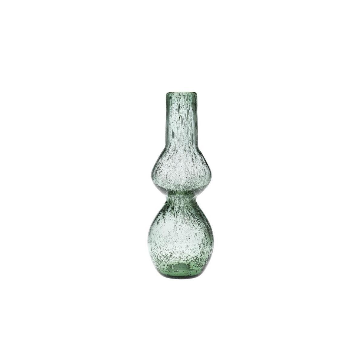 Vaso doppia pancia Ikagai verde 1291 d18xh29