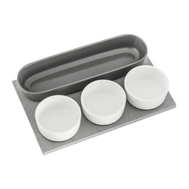 Antipastiera rettangolare Yin&Yang 80552 28,5x18 cm