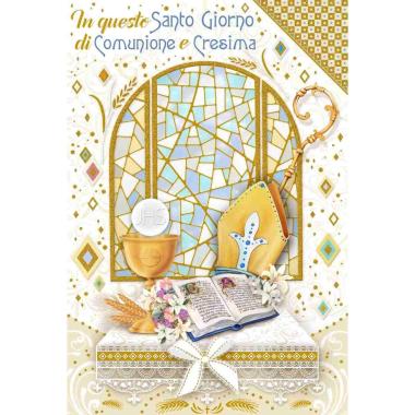 Biglietto auguri per la tua prima comunione e cresima
