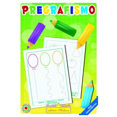 Libro da colorare pregrafismo colora e ripassa serie ludica-didattica