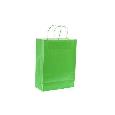 Shopper in carta colore verde chiaro h.29 x l.22 x p.10 cm