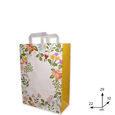 Shopper in carta h.29 x l.22 x p.10 cm fantasia summer