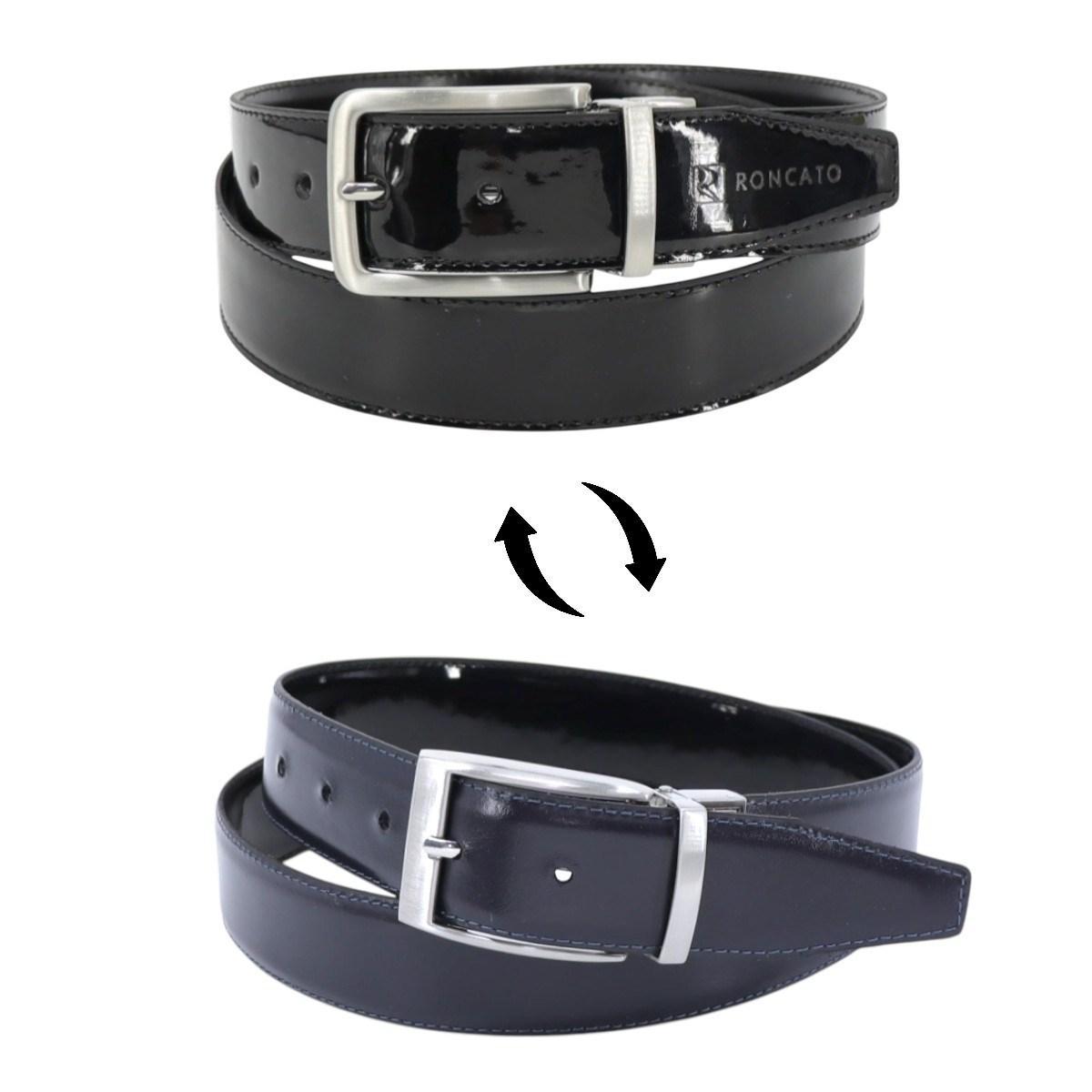 Cintura uomo double face in pelle Roncato