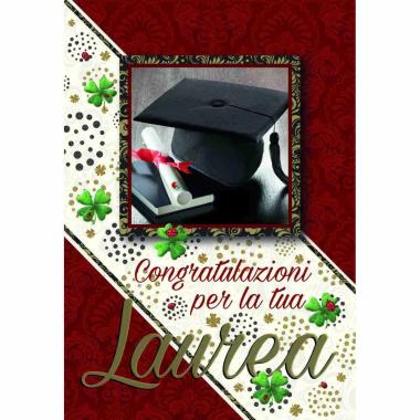Biglietto auguri per la laurea  2 soggetti