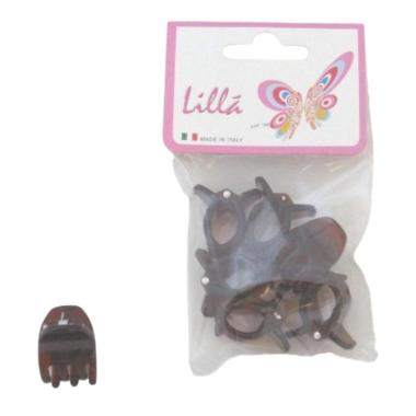 Pinza mini per capelli tartarugata 1,8 cm confezione da 72 pezzi