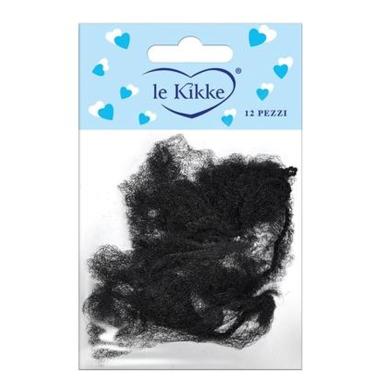 Retina per capelli card 12 pezzi nero Le Kikke