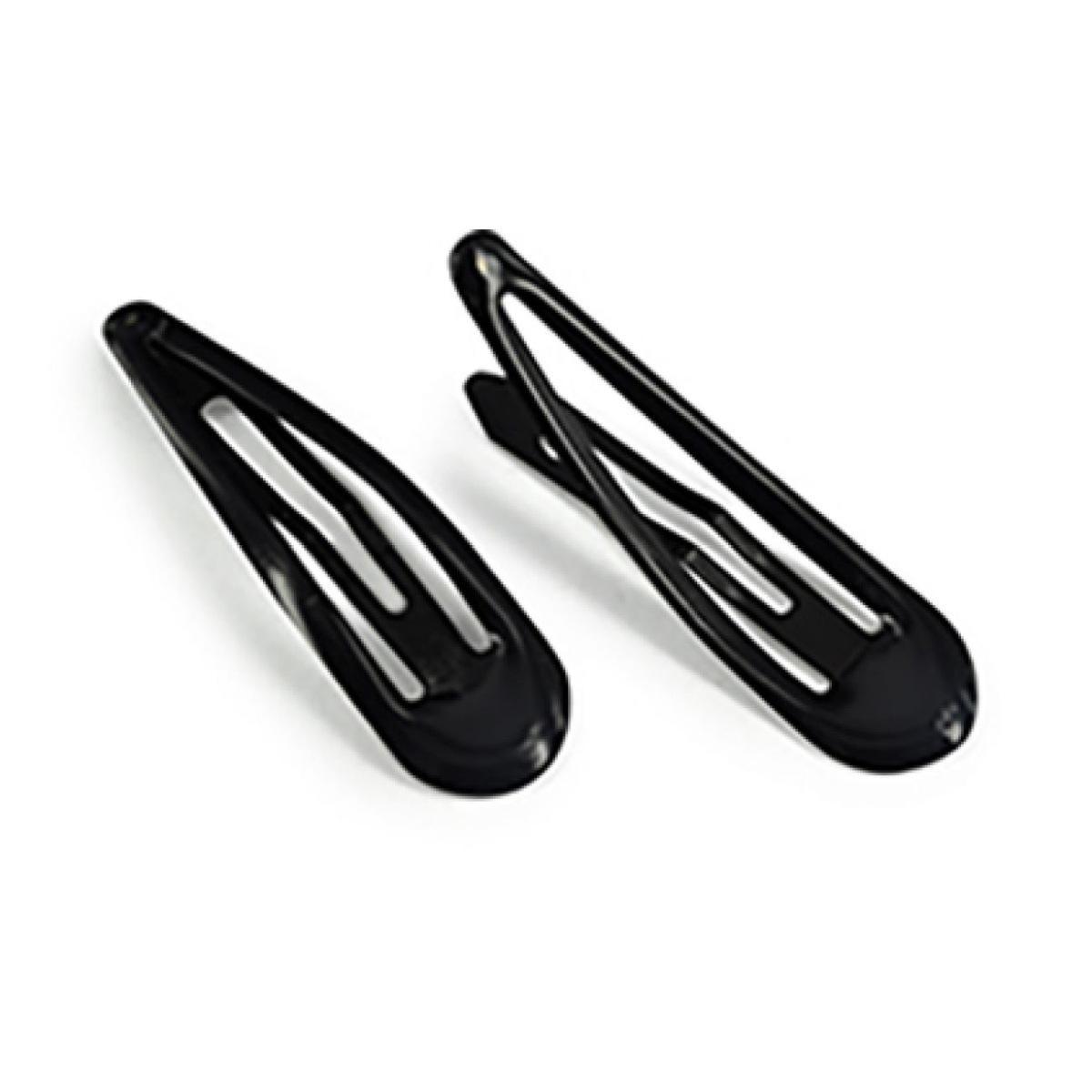 Fermaglio clic clac per capelli 7 cm nero