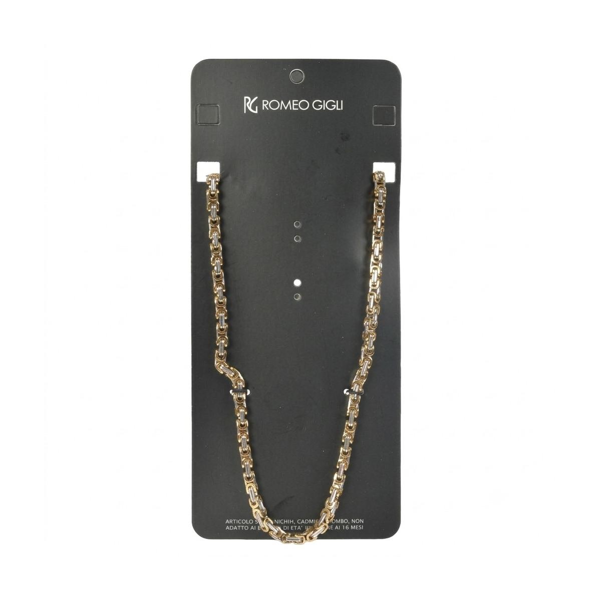 Collana donna maglia silver e oro Romeo Gigli