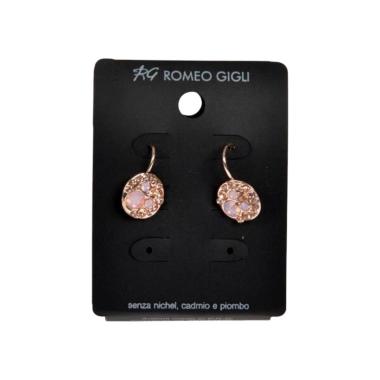 Orecchini donna con pietre rosa incastonate Romeo Gigli