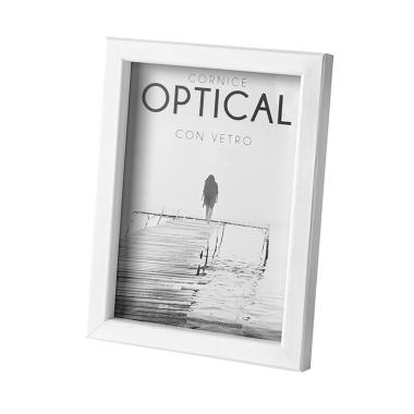 Cornice portafoto Optical 13x18 cm Bianco Lupia