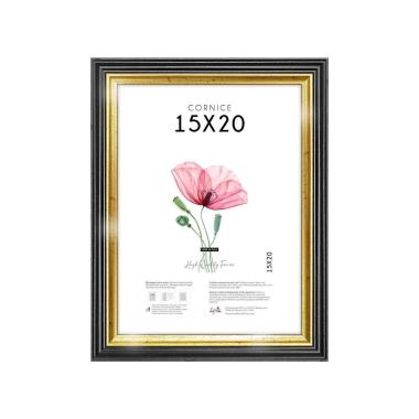 Cornice portafoto black gold 15x20 cm Lupia