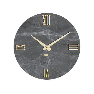 Orologio da parete in plex colore ardesia grigia diametro 40cm