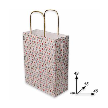 Shopper in carta h49 x l45 x p15 fantasia st.moritz