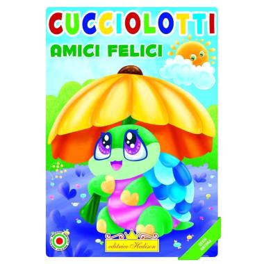 Libro da colorare cucciolotti amici felici serie natura
