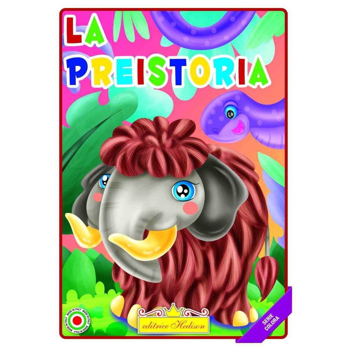 Libro da colorare La Preistoria  serie colora
