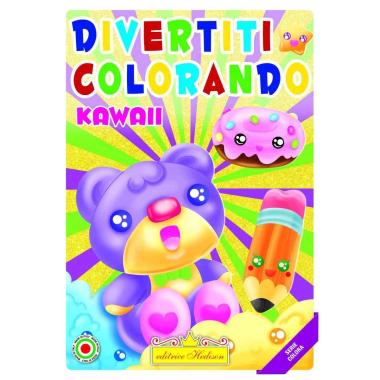 Libro da colorare divertiti colorando kawaii serie colora