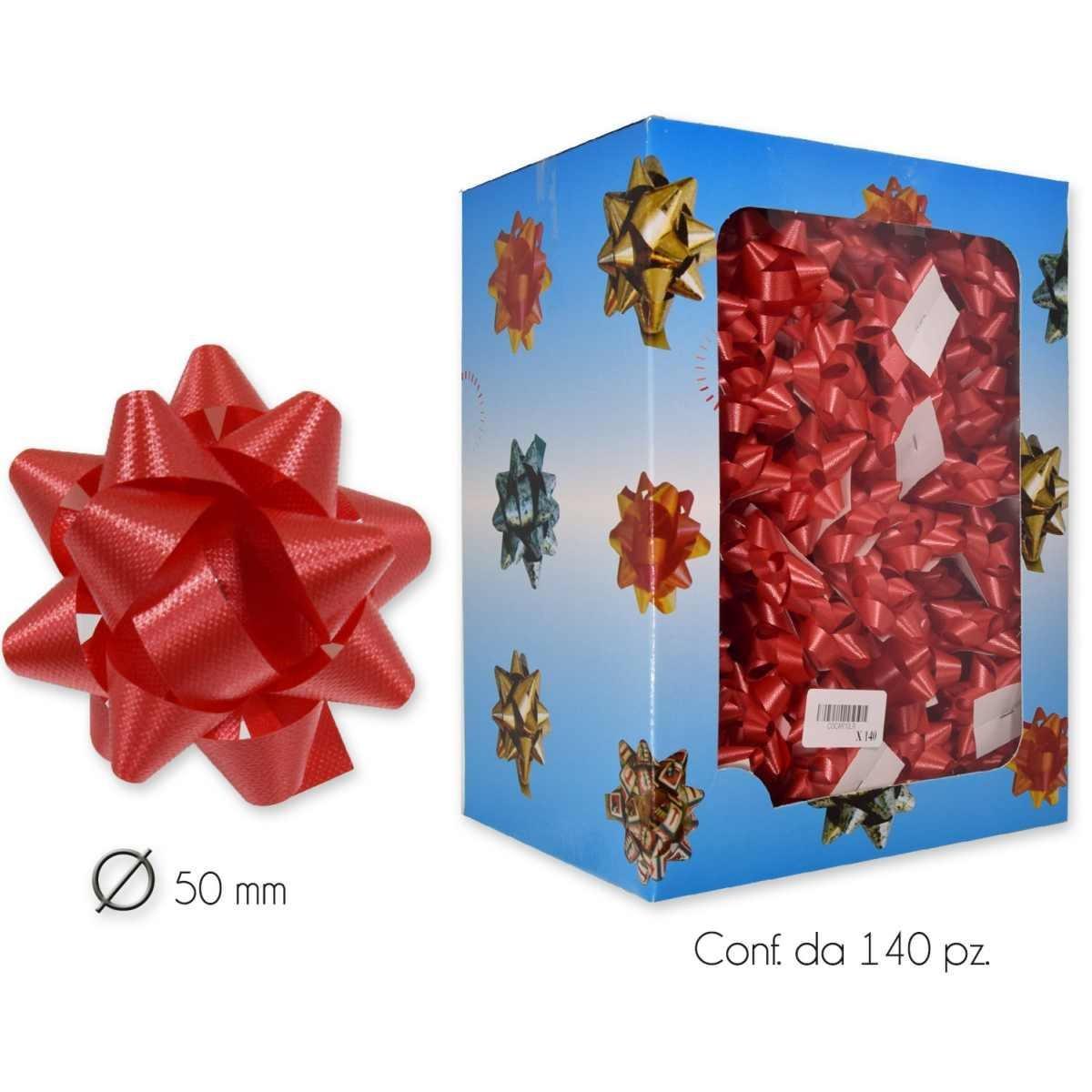 Coccarde adesive liscio rosso 10 mm.