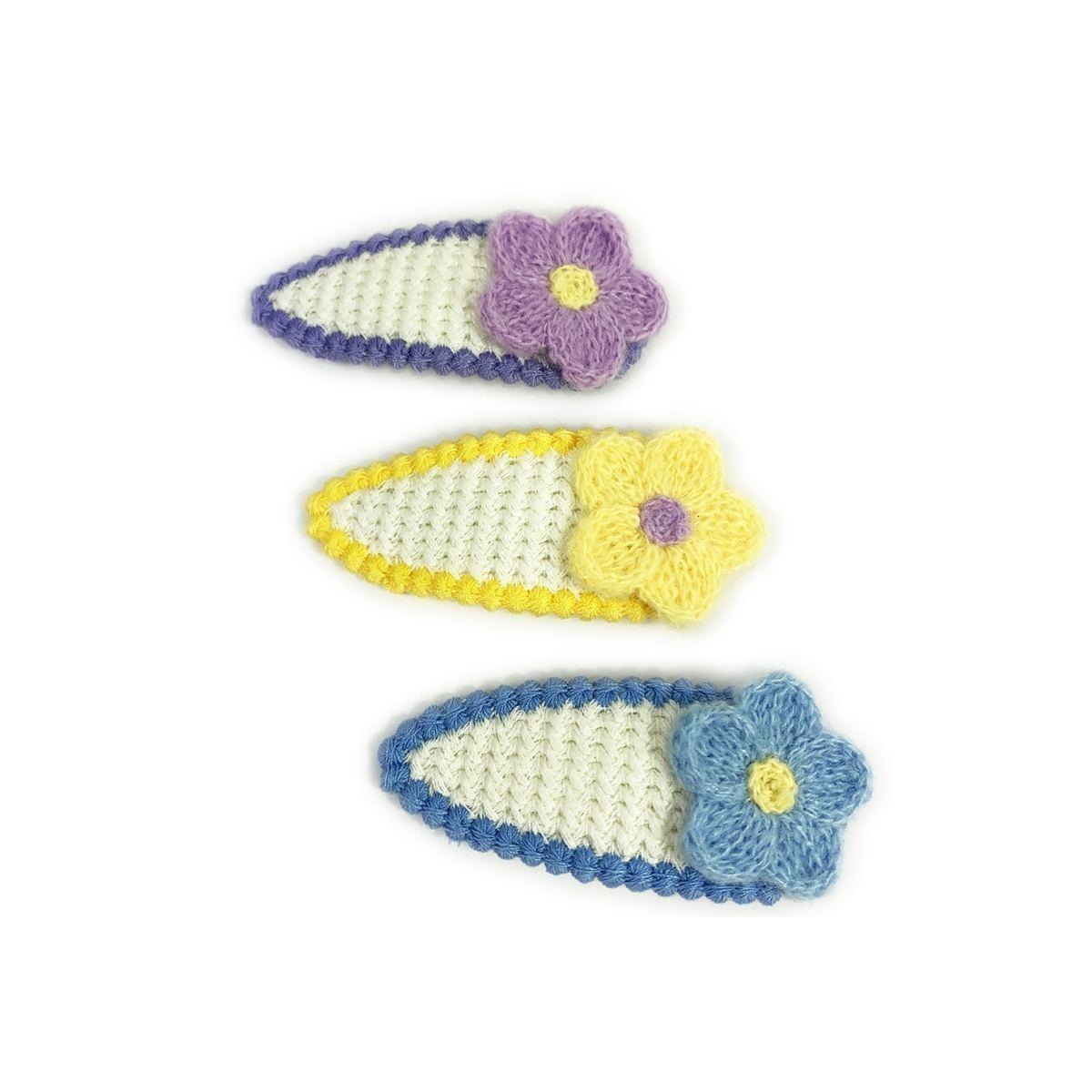 Fermaglio clic clac per capelli in filo fiori Le Kikke