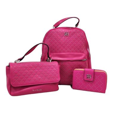 Set 3 pezzi con zaino, patta e portafoglio Renato Balestra