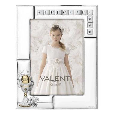Cornice portafoto 13x18 cm comunione letterine adesive Valenti