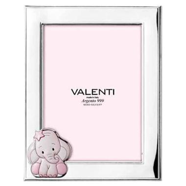 Cornice portafoto bimba 9x13 cm Elefante stella rosa Valenti