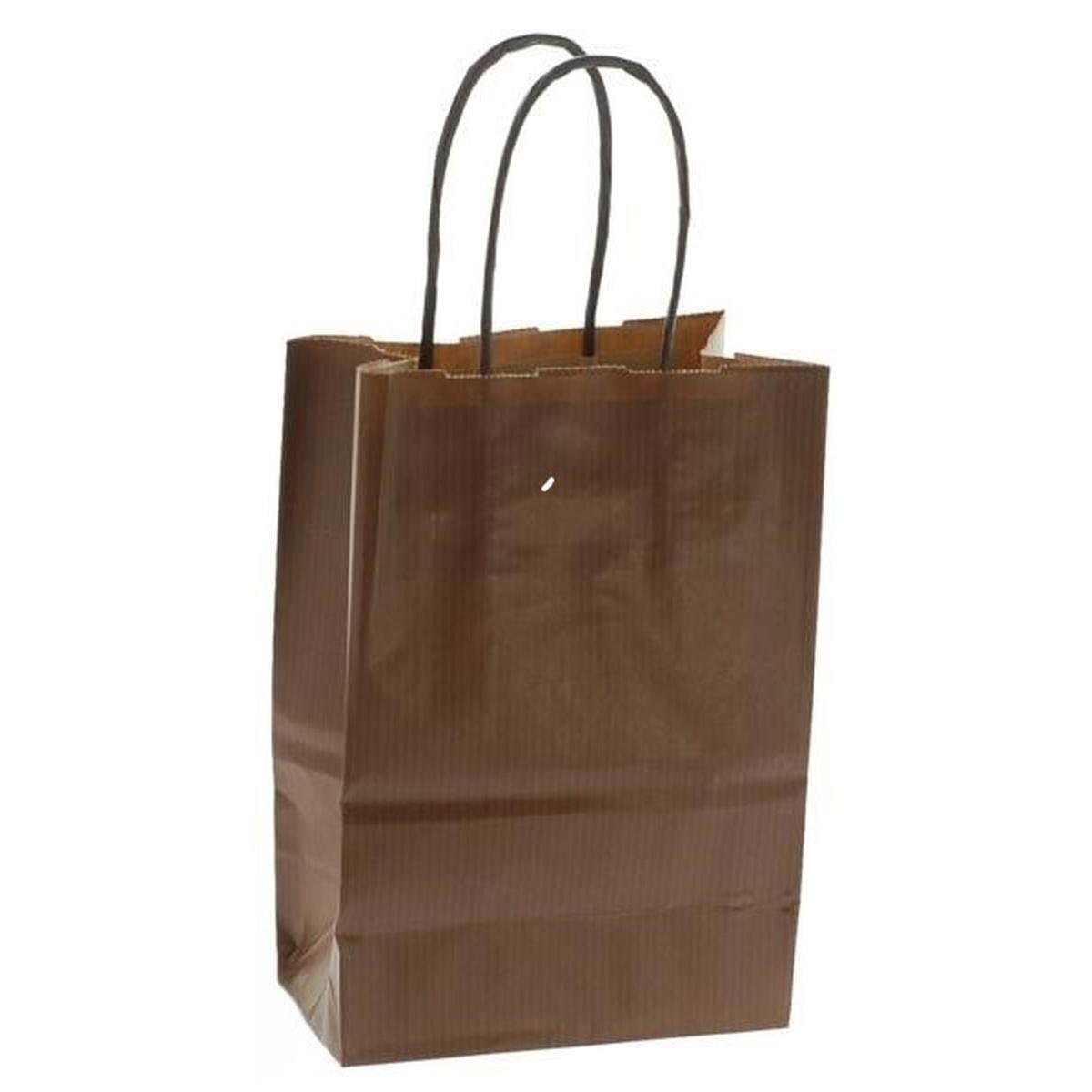 Shopper carta porta bottiglie colore marrone h 39,5 x l 14 x p 8,5