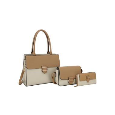 Set 3 pezzi donna borsa, tracolla e portafoglio Naj-Oleari